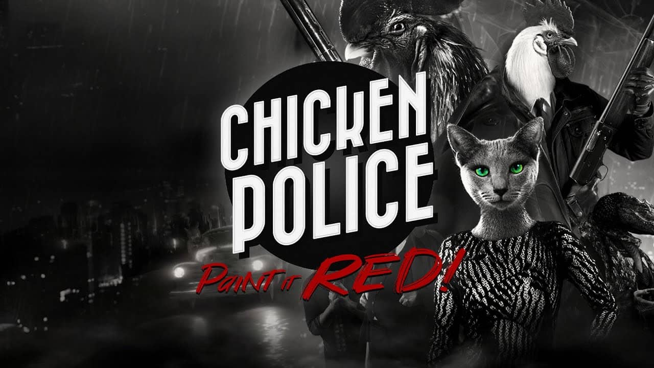 Вышла необычная нуарная новелла Chicken Police. Релизный трейлер и подробности